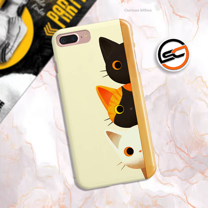 Curious Kitties Design   - Matte Finish - Snap On Hard Case with Life Time Colors Guarantee