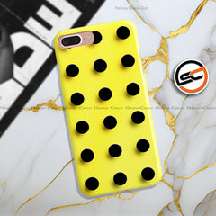 Yellow Black Dot Design - Matte Finish - Snap On Hard Case with LifeTime Colors Guarantee