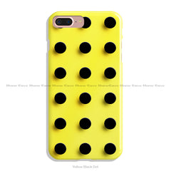 Yellow Black Dot Design - Matte Finish - Snap On Hard Case with LifeTime Colors Guarantee