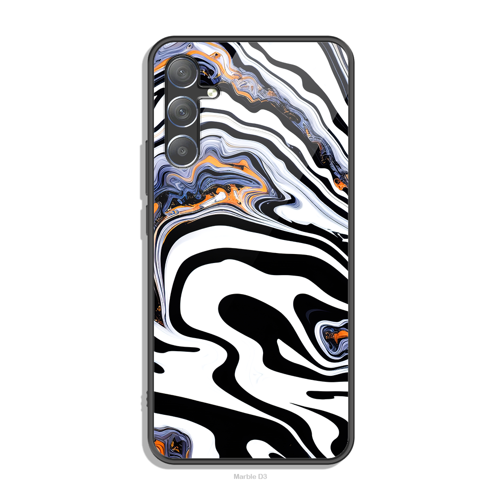 Marble Series - Design 3 - Premium Shiny Glass Case & Matte Hard Case | Lifetime Colour Gurantee - Available in all models