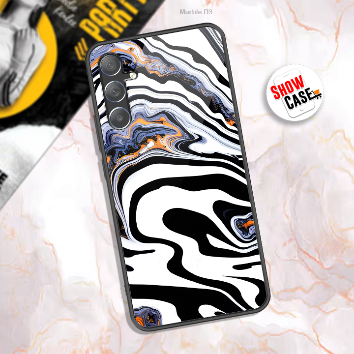 Marble Series - Design 3 - Premium Shiny Glass Case & Matte Hard Case | Lifetime Colour Gurantee - Available in all models