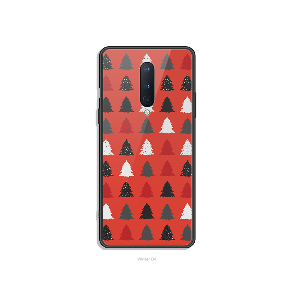 Winter Pattern Series Design 4 - HQ Ultra Shine Premium Infinity Glass Soft Silicon Borders Case