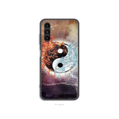 Yin Yang Series Design 4 - HQ Ultra Shine Premium Infinity Glass Soft Silicon Borders Case
