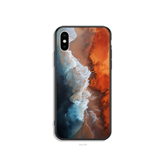 Sea View Design 8 - HQ Ultra Shine Premium Infinity Glass Soft Silicon Borders Case