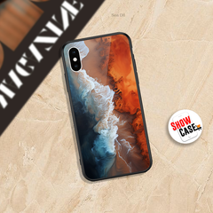 Sea View Design 8 - HQ Ultra Shine Premium Infinity Glass Soft Silicon Borders Case