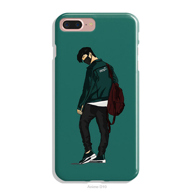 Anime Boy Series - Design10 - Premium Shiny Glass Case & Matte Hard Case | Lifetime Colour Gurantee - Available in all models